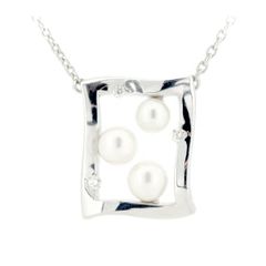 ミキモト パール ダイヤモンド ネックレス K18WG(18金 ホワイトゴールド) 質屋出品