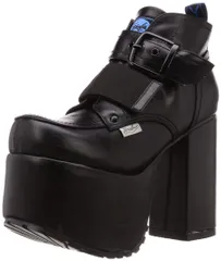 [ヨースケ] 厚底プラットフォームショートブーツ 2601007 レディース ブラック 24.5 cm