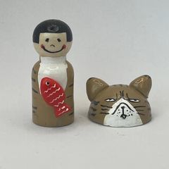 猫　こけし