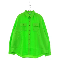 UNUSED (アンユーズド) 20AW レギュラーカラー ネオン長袖シャツ US1913 ライムグリーンのサムネイル