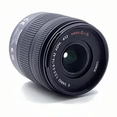 【全額返金保証】【最速発送】Panasonic LUMIX G VARIO 14-42mm/F3.5-5.6 ASPH./MEGA O.I.S. H-FS014042 ブラック 美品 動作確認済
