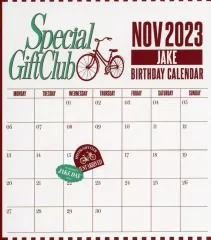 【中古】カレンダー [単品] ジェイク(ENHYPEN) カレンダーカード(2023.11) Special Gift Club JAKE OFFICIAL MERCHANDISE 「SPECIAL PACKAGE」 同梱品