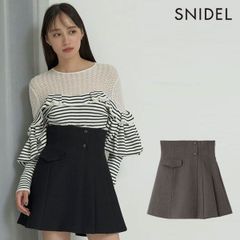 【爆速配送】【新作10%OFF】【即納】 スナイデル SNIDEL スカート 25春夏 プリーツスカショーパン ボトムス パンツ ショートパンツ swfp254075