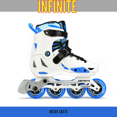 インラインスケート 17.5-23cm INFINITE White m-cro