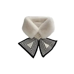 【新品】 [§SEYIXU] フェイクファー マフラー スヌード ティペット レディース ネックウォーマー エコファー ふわもこ暖かい 襟巻き 厚手 秋冬 防寒 ファッション 可愛いお洒落 通勤 通学 スヌード (C/ホワイト) 1