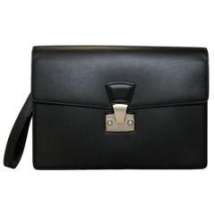 カルティエ セカンドバッグ パシャ レザー 黒 ブラック ２C C２ L1000230 ハンドストラップ付き メンズ ビジネスバッグ Cartieｒ 紳士 CARTIER