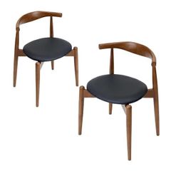 2脚セット】秋田木工 大塚家具 ダイニングチェア No.0808 ブラック