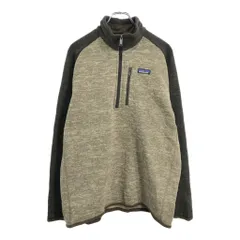 patagonia パタゴニア ベターセーター ハーフジップ フリースジャケット アウトドア ブラウン(メンズ L)中古 古着 V5142