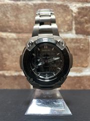 生産完了品 CASIO カシオ G-SHOCK Gショック MR-G MRG-7600D-1BJF アナログ デジタル コンビネーションモデル チタン カーバイト シルバー ブラック 時計 _79