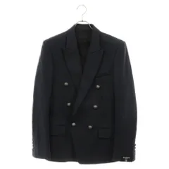 BALMAIN (バルマン) ダブルブレスト メタルボタン ダブルテーラードジャケット SG10J928 ネイビーのサムネイル