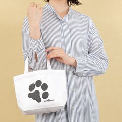 肉球 キャンバス ミニトートバッグ お散歩バッグ