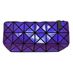 BAOBAO ISSEYMIYAKE(バオバオイッセイミヤケ) ポーチ美品  - BB43-AG441 パープル×黒