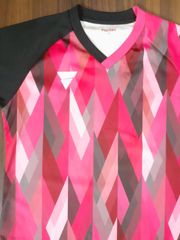 VICTAS ビクタス 卓球 JTTA ゲームシャツ トレーニングウェア M 黒 ピンク