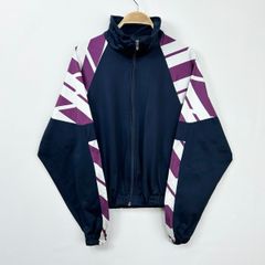 90s 90年代 フランス軍事学校 AUTAN French military school トレーニングジャケット ジャージ トラックジャケット ユーロ ミリタリー ネイビー 輸入古着 【S23-403b】