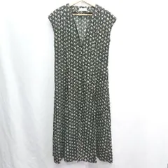 ◇ Simplicite シンプリシテェ 総柄 半袖 ロング ワンピース サイズ表記なし ブラック系 レディース E  【1406180068325】