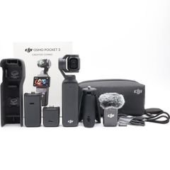 ＜良品＞DJI Osmo Pocket 3 クリエイターコンボ｜ジンバル内蔵4K Vlogカメラ｜Bluetooth連携・マイク付きセット｜手ブレ補正◎｜最新ファーム済・動作確認済