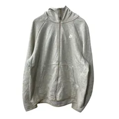 NIKE ロゴスウェット パーカー L ホワイト ナイキ ジップアップ フーディー ラグラン トップス 古着卸 アメリカ仕入 a708-6044