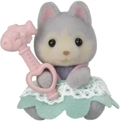 【中古】おもちゃ 3.ハスキーの赤ちゃん(アンバー) 「シルバニアファミリー 赤ちゃんコレクション 赤ちゃん海のおともだちシリーズ」