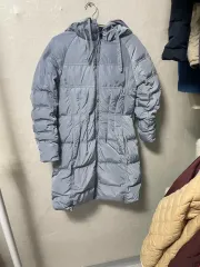 JS ニューヨークフッド ロング ダウン ブルゾン グレーサイズ 写真を見る