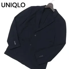 UNIQLO ユニクロ 通年★ コンフォート 2B テーラード ジャケット Sz.L メンズ 紺 ネイビー