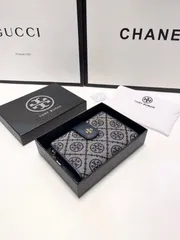 Tory Burch/湯麗柏琦/財布、クレジットカードスロット収納紙幣と手形、両用カードバッグ財布、多機能小銭入れカードバッグ三つ折り短冊財布[本日特価|新品未使用品]-MM輸入