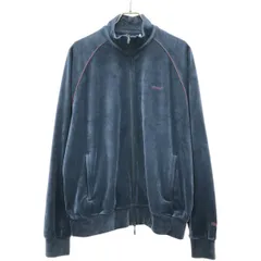JJJJound×PUMA ジョウンド×プーマ 22AW 中国限定 Tracksuit Top ロゴ刺繍ベロアトラックジャケット 538713-84 ネイビー L