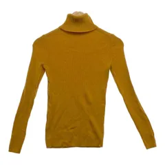 UNIQLO ユニクロ ニット セーター レディース M マスタード メリノウール 20240426-0010