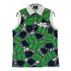 サイズ：2 PEARLY GATES パーリーゲイツ  ノースリーブポロシャツ 総柄 グリーン系 [240101309601]# ゴルフウェア レディース ストスト