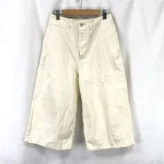 日本製★BEAUTY&YOUTH　UNITED ARROWS★ハーフパンツ【レディースM/股下40cm/アイボリー】クロップド/ズボン/Pants/Trouser/Made in Japan◆SBH868