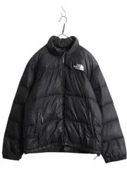 【お得なクーポン配布中!】 ノースフェイス ヌプシ ダウン ジャケット メンズ L 古着 The North face NUPTSE 700フィル アウトドア ハイネック ブルゾン 収納フード 黒