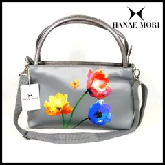 新品 定価20,900円 HANAE MORI ハナエモリ(森英恵)  2WAYショルダーバッグ 手提げ フルール 花柄 日本製 レディース