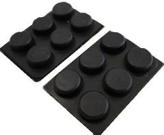 ゴム足　円の直径φ12mm　高さ5mm　シール接着ゴム足・ケース用ゴム足　12個入　＜2zi-033＞