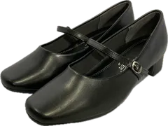 ストラップ パンプス 黒 レディース 3E ローヒール 22.5cm 23cm 23.5cm 24cm 24.5cm フォーマル リクルート 3cmヒール 歩きやすい ソフト 仕事 通勤 冠婚葬祭 入学式 卒業式 入社式 就活 結婚式 黒パンプス 2204