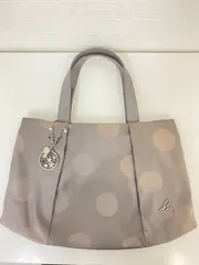 B-643　agnes b.　アニエスベー　トートバッグ　グレー　ドット柄　バッグのサムネイル