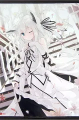 凪白みと直筆サイン版画 フレーム入りイラスト 作品証明書付き 凪白み