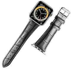 【新品】 [Ｘｒｅｉｓｉ] コンパチブル apple watch バンド44MM 45MM 46MM 49MM竹の節レザー/ビジネス用 ピンバックル 手作りApple Watch Ultra2/1,Apple Watch Series10/9/8/7/6/ 0
