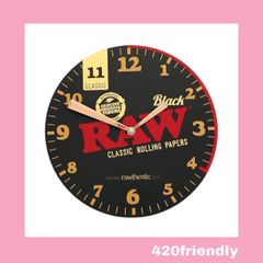 420friendly "RAW" CLOCK BLACK / クロック 掛け時計 ブラック (限定盤)