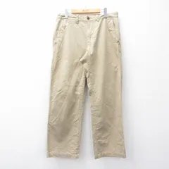 W34/古着 エディーバウアー パンツ メンズ コットン ベージュ カーキ 25sep22 中古 ボトムス ロング