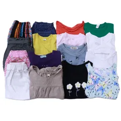 キッズ まとめ売り ガールズ 女の子 春夏服  120㎝ 16点 中古