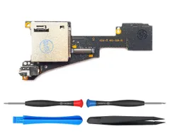 新品 ElecGear 交換用ゲームおよびマイクロSDカードリーダー、 Switch有機ELモデルHEG-001対応のゲームカード&TFメモリカードアダプタースロットPCBモジュール、修理部品ツールキット付属