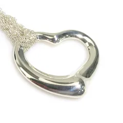 美品 オールドティファニー オープンハート XL メッシュ ネックレス シルバー 美品 オールドティファニー オープンハート XL メッシュ