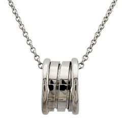 ブルガリ B-zero ネックレス 18金 K18ホワイトゴールド ユニセックス  BVLGARI  中古 ブルガリ