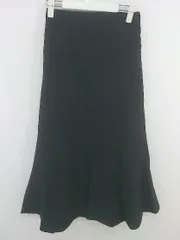 ◇ LACE LADIES ウエストゴム ロング タイト ナロー スカート サイズF ブラック レディース E  【1303240002100】