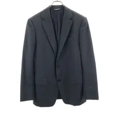 ジョセフオム ウール ストライプ 長袖 テーラードジャケット 46 グレー JOSEPH HOMME メンズ 古着 【240325】