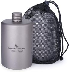 Boundless Voyage ti3068d 携帯用超軽量 ヒップフラスコ チタン製ボトル キャンプ用品 ソロキャン バーベキュー チタン 食器 アウトドア