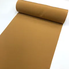 両面刺繍 両面染 色無地 茶染め ワンポイント 共八掛 正絹 反物