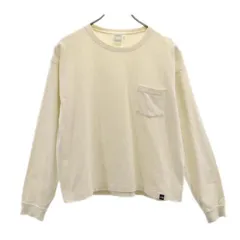 ノースフェイス NTW81831 アウトドア 長袖カットソー M ホワイト系 THE NORTH FACE ロゴ ロンT ポケT レディース 【中古】  【230921】のサムネイル