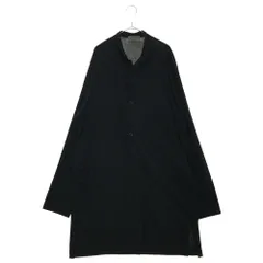 Yohji Yamamoto POUR HOMME (ヨウジヤマモト プールオム) 17SSコットンジャージロングジャケット ブラック HD-T73-098のサムネイル
