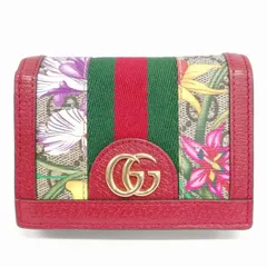 入手困難 GUCCI グッチ オフィディア GGフローラ 2つ折り財布 | フリマアプリ ラクマ