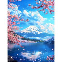 dragon ダイヤモンドアート 5D モザイクアート ダイアモンドビーズ絵画キット Fluid DIY・手作り絵画手芸キット ダイヤモンド塗装 全面貼り付けタイプ 手芸キット(234)